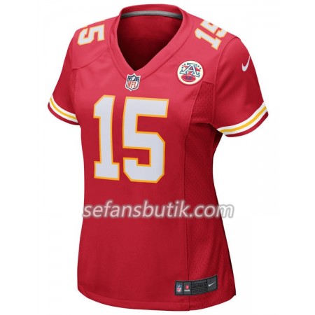 Kansas City Tröjor Chiefs Patrick Mahomes 15 Nike Röd - Dame Kansas City Tröjor Chiefs Patrick Mahomes 15 Nike Röd - Dame